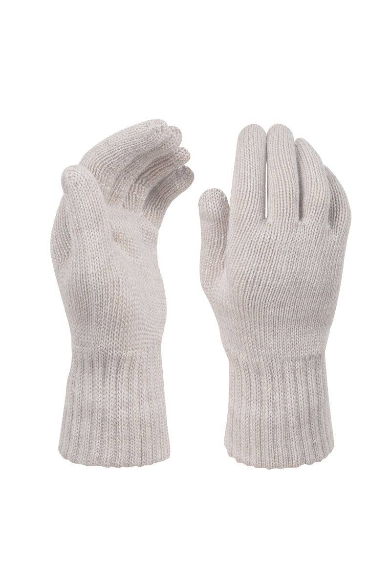 Dameshandschoenen van 100% merinowol – beige