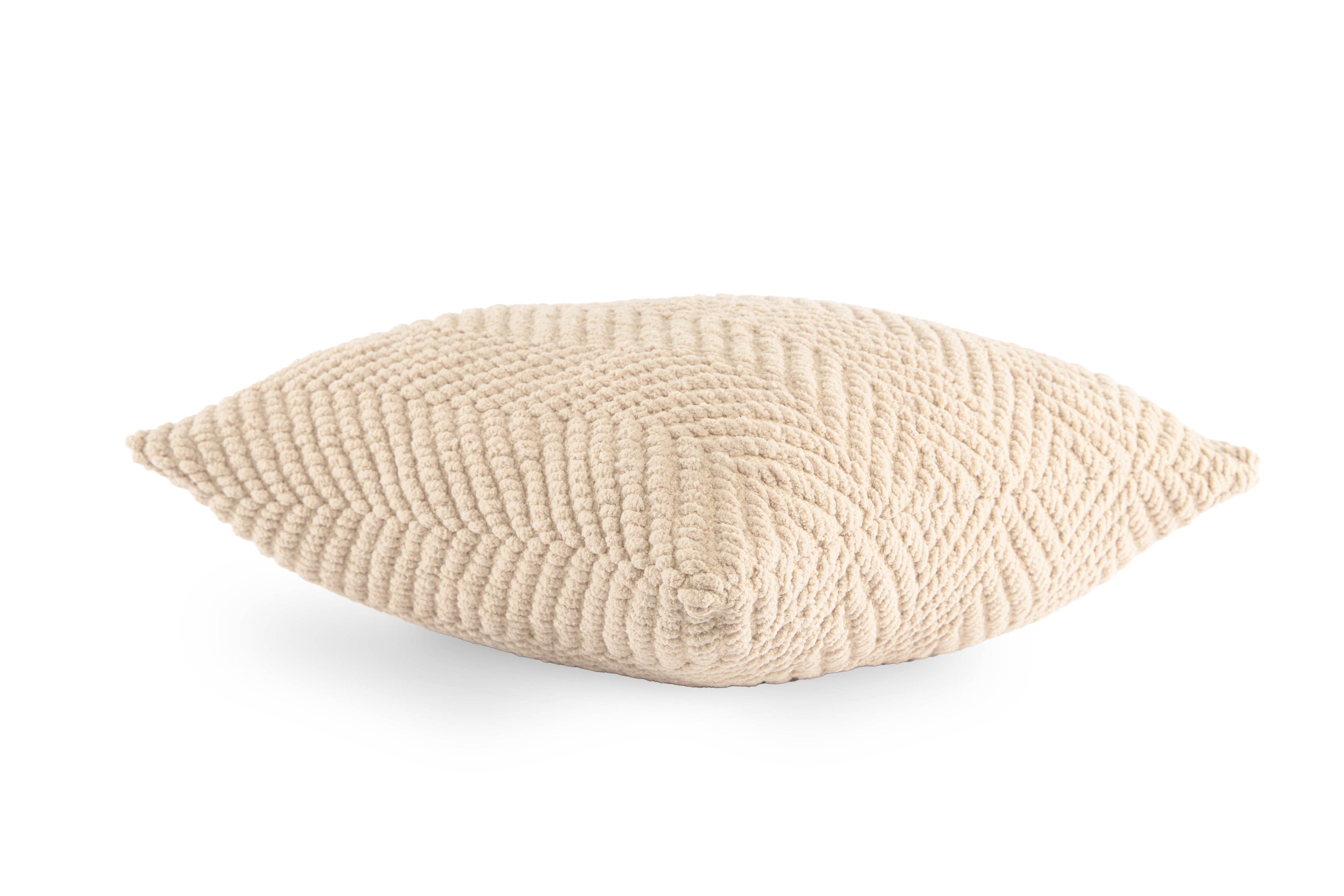 Kussen RENEE – 45x45 cm, Ivoor (incl. vulling)