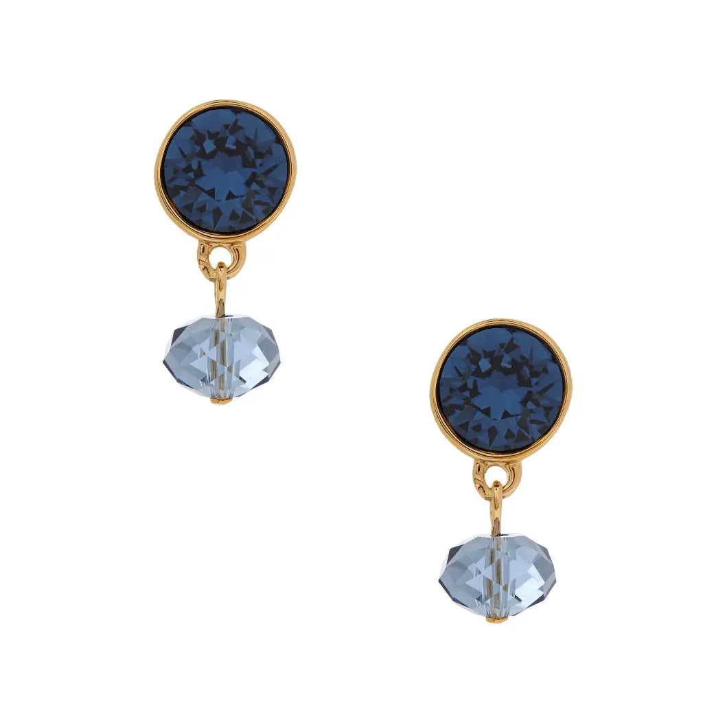 Classic Blue Crystal Oorbellen