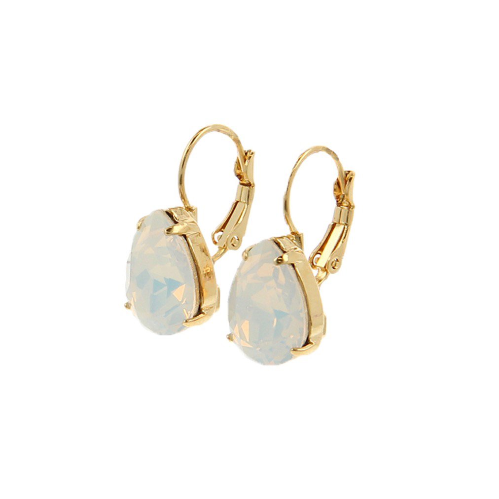 Lacrima White Crystal Oorbellen