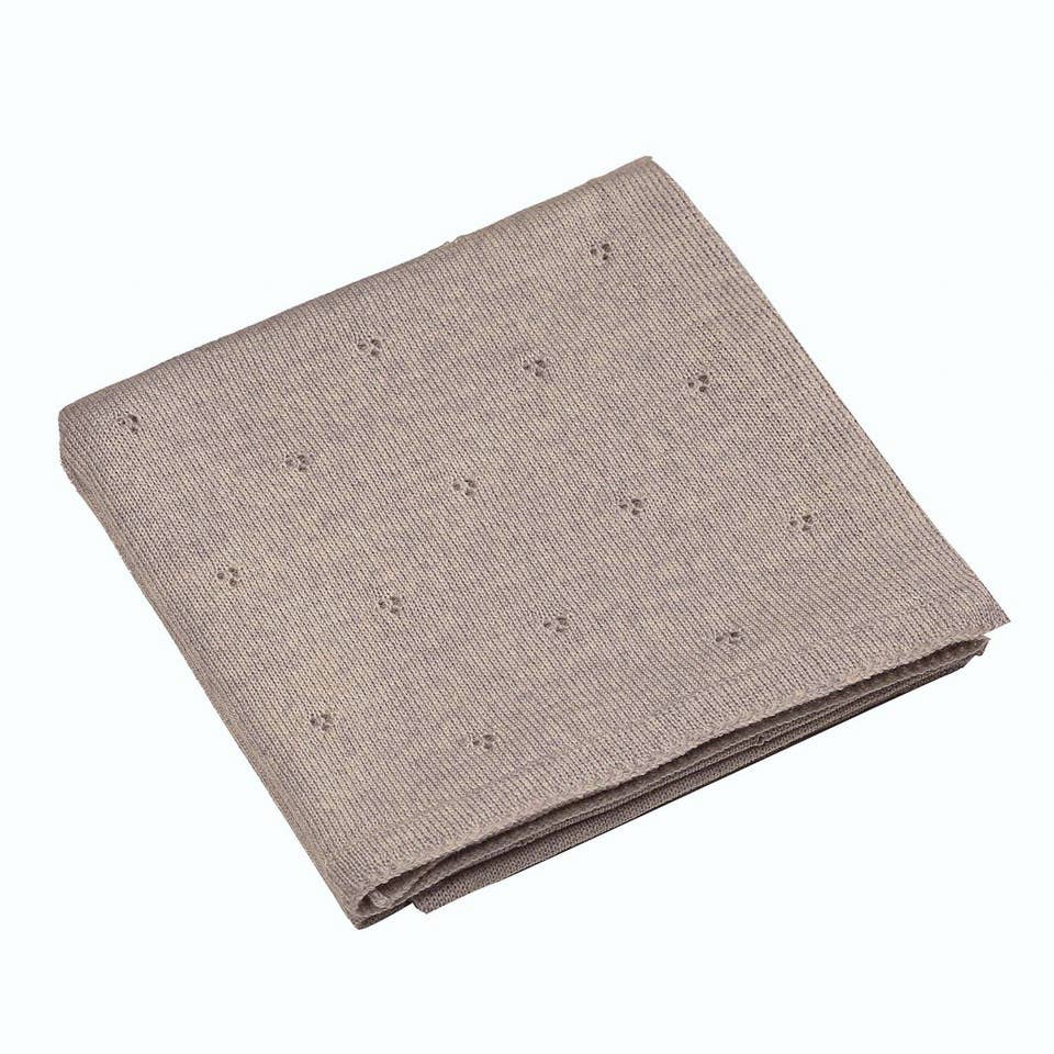Babydeken van 100% merinowol – 75×100 cm - Taupe