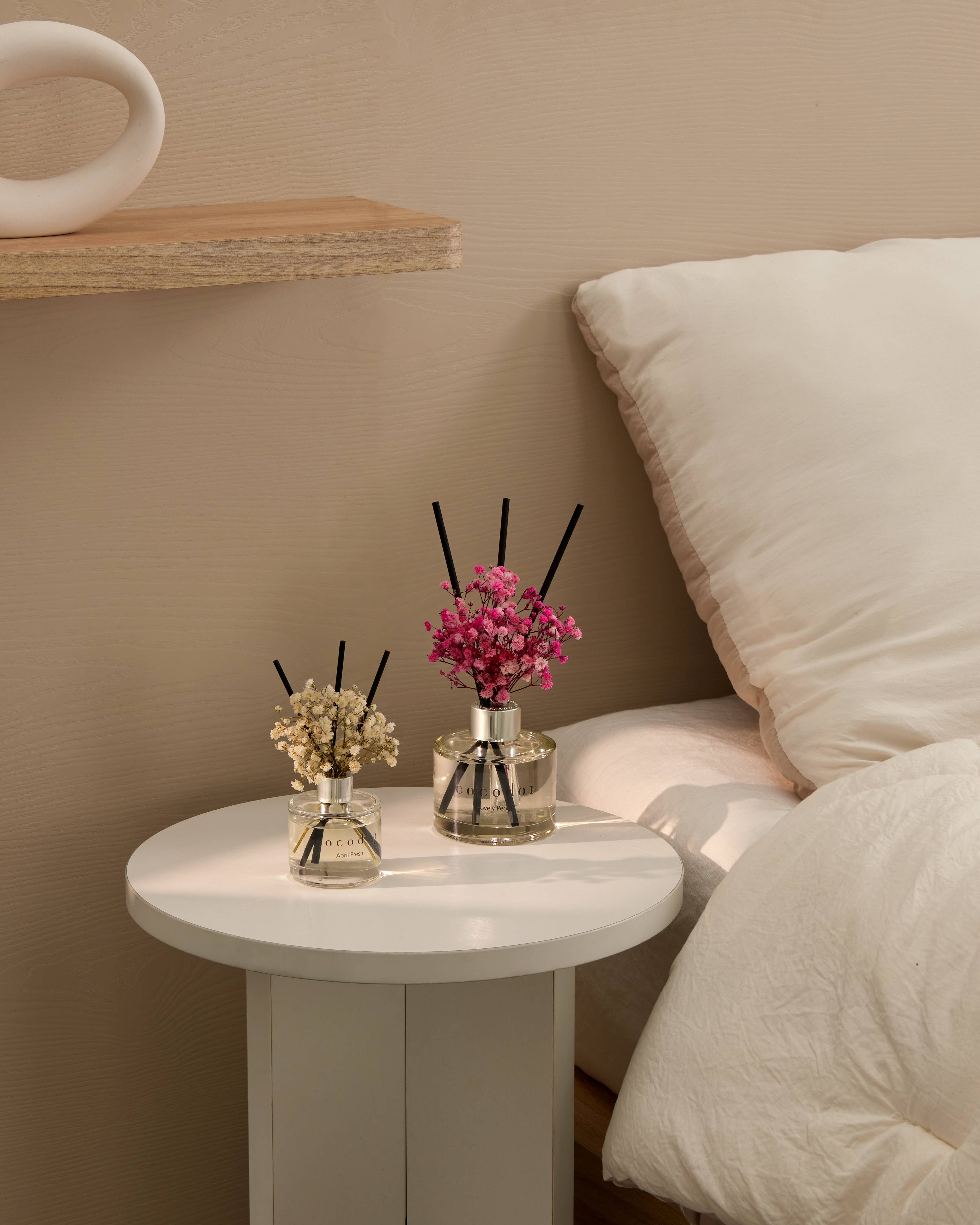 Diffuser met Echte Bloemen – Zwarte Kers (200 ml)