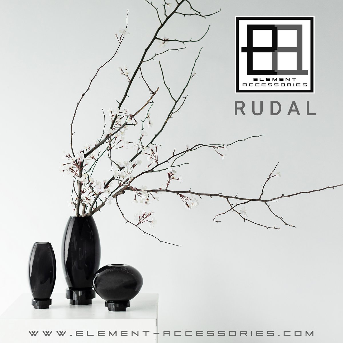 Designvaas RUDAL 22 – Zwart | Minimalistisch & Hedendaags Chinees Design
