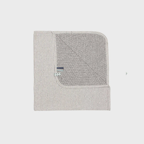 Biologische Babydeken – Grijs Melange (80 × 80 cm)