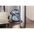 Keramische vaas m. look van rock, trendy natuurlijk design.CHU32ZW