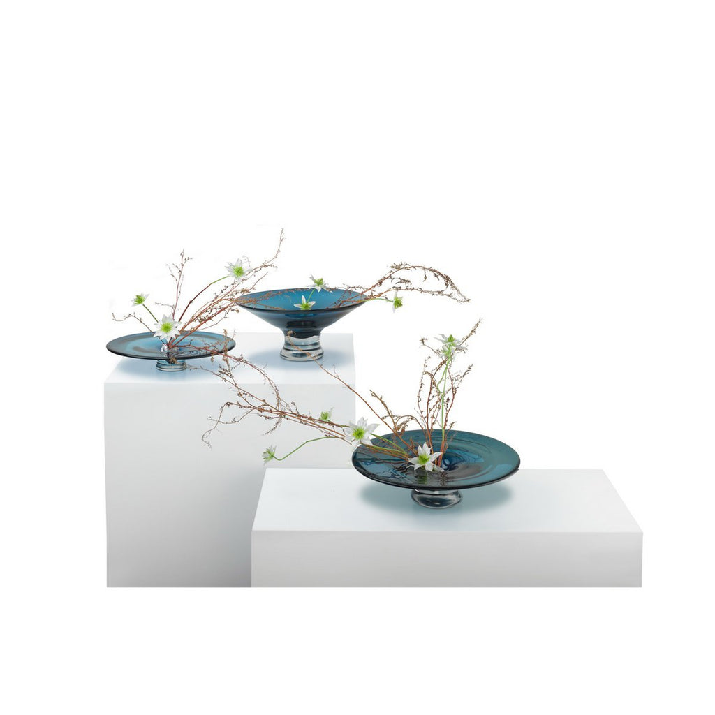 Luxe Glazen Design­schaal ALA 06 – Ink Blue | Sculpturale Elegantie in 9 mm Glas