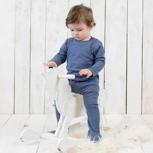 Biologisch Slaappakje voor Baby’s – Indigo Melange
