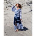 Samimi Samsara Luxe Strandkimono Blauw/Wit