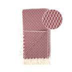 Samimi Noosa Luxe Hamamdoek Rood 180x100 cm