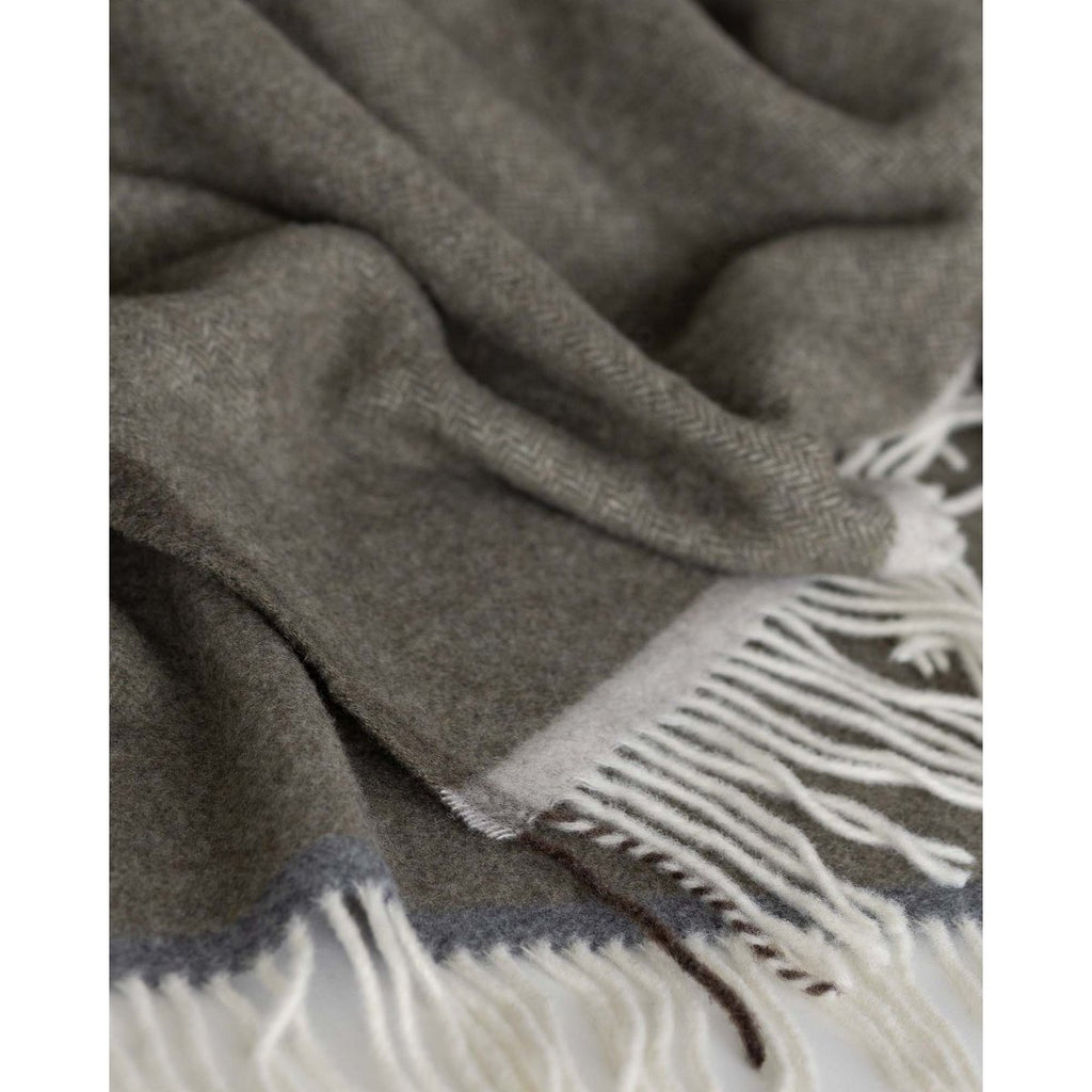 Merino & Kasjmier Plaid MILANO VERDE ORLO – Groen