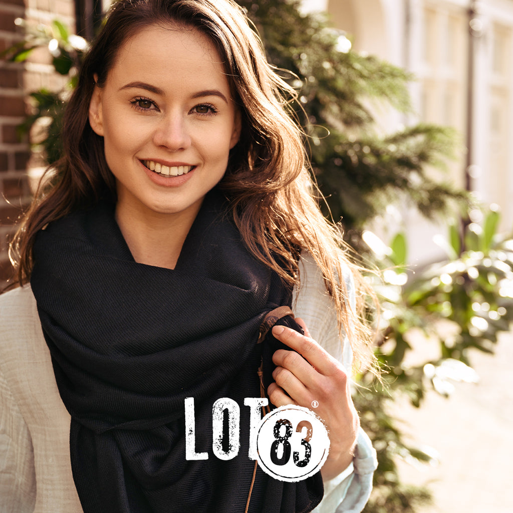 Sjaal Fien Zwart – Tijdloos, royaal & stijlvol