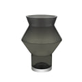 Luxe Designvaas CUZCO 23 – Helder Grijs Glas | Trendy & Sculpturaal