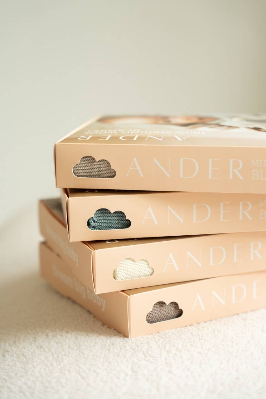 Babydeken van 100% merinowol – 75×100 cm - Beige