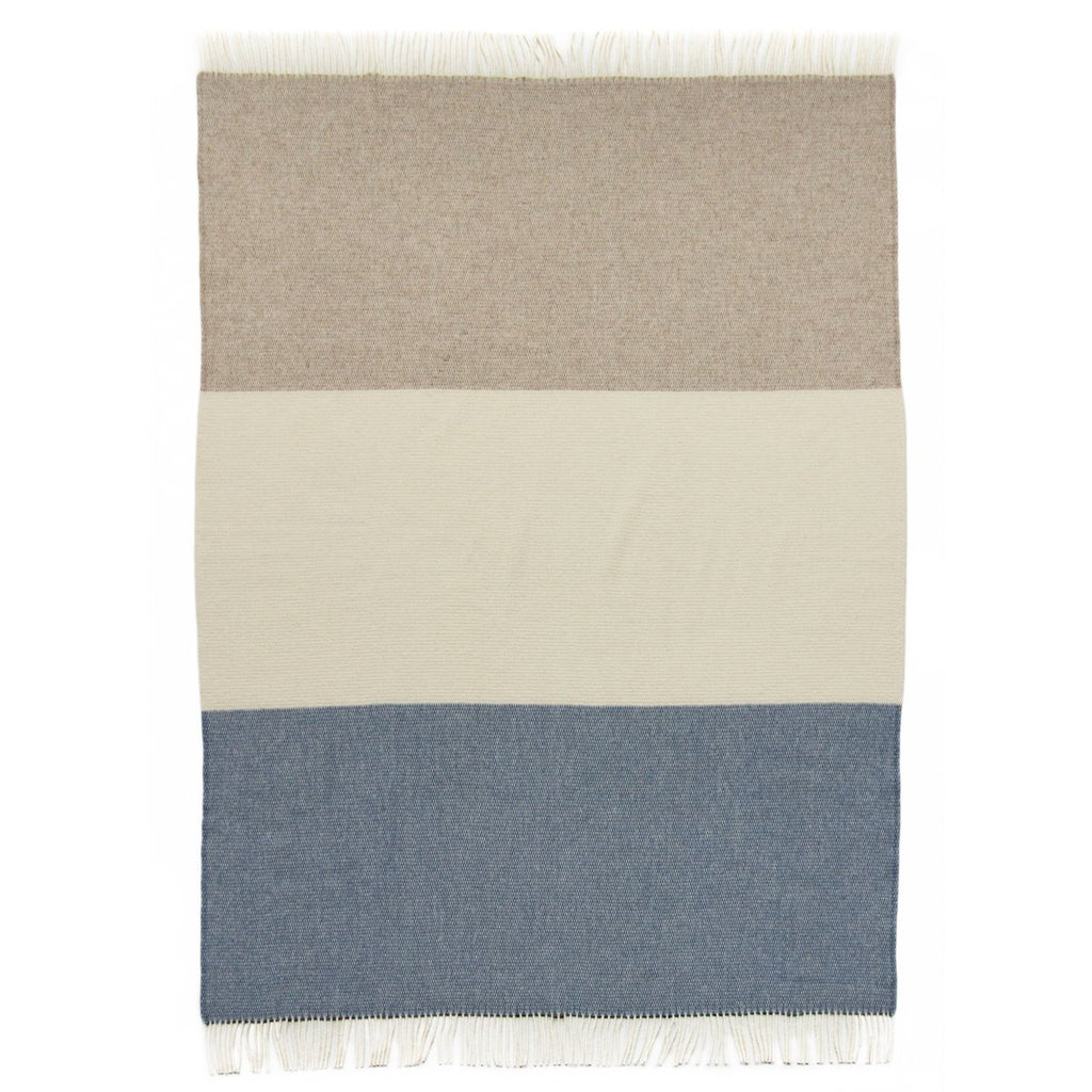 Luxe Wollen Deken SKY STRIPE – Meerkleurig