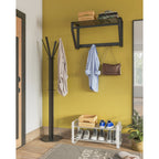 Gorillz Iron Wandkapstok met Hoedenplank – Zwart