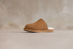 Pantoffels Jaki – Suède & Schapenwol | Camel | Maat 38-43