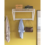 Gorillz Iron Wandkapstok met Hoedenplank – Wit