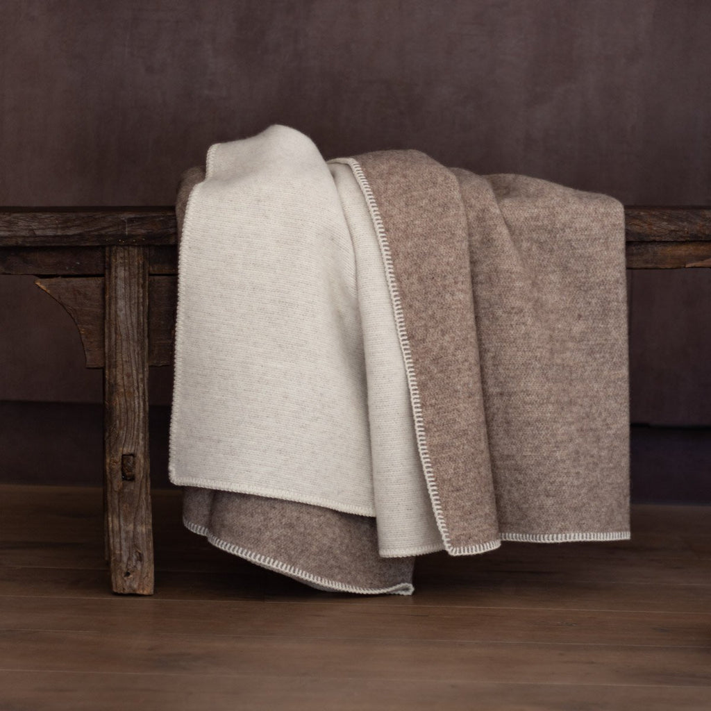 Wollen bedloper ECO FOSSIL - 130 x 250 cm