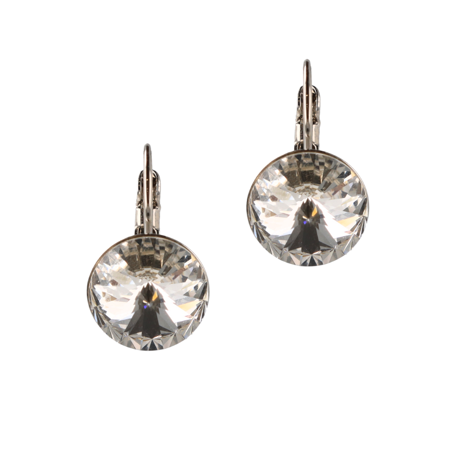 Classic Disc Earhangers – Rhodium - Otazu