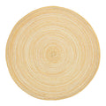Placemat van kunststof – Crème/Champagne | Ø 38 cm | Set van 6