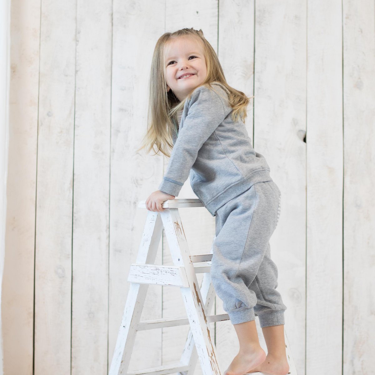 Biologisch Babyjack met Capuchon – Grijs Melange