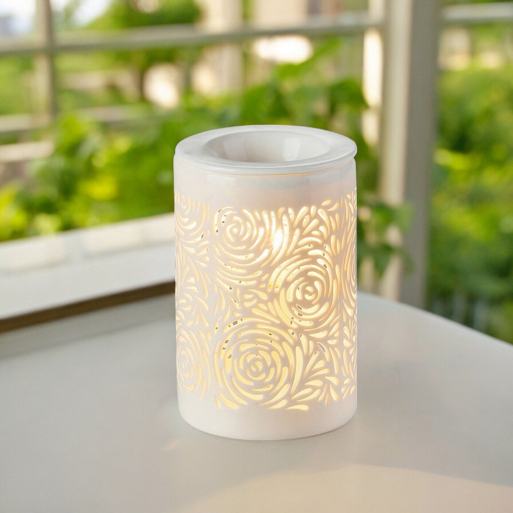 Zachte warmteverspreider – Calorya nr. 8 – van fijn porselein – sfeer- en diffusielamp – decoratie en cadeau-idee