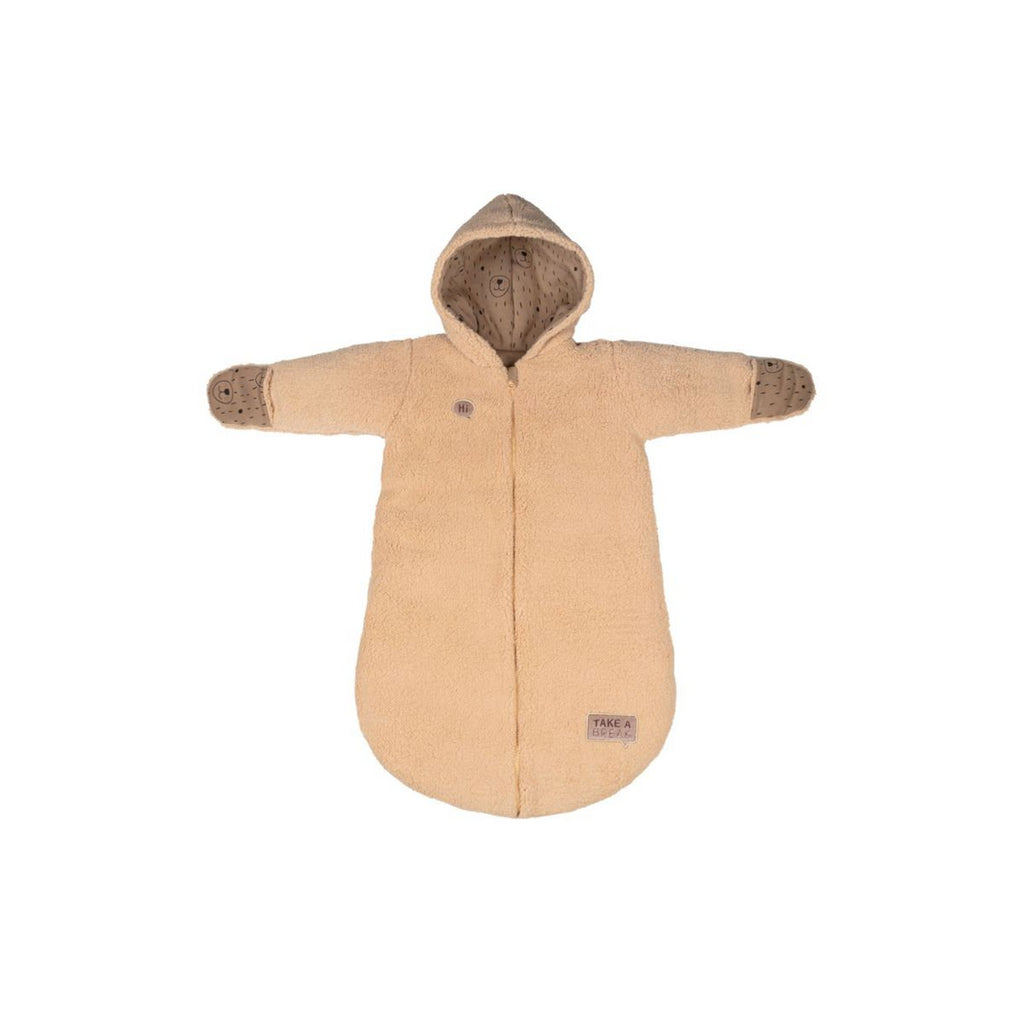 LULU Gezellige Babyslaapzak – biscuit | voor baby's van 6-12 maanden