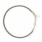 Vergulde armband met zwarte zirkonen – Noche