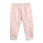 Kinder Jeggings “Antea” – Zachte Katoenmix met Roze Bloemen