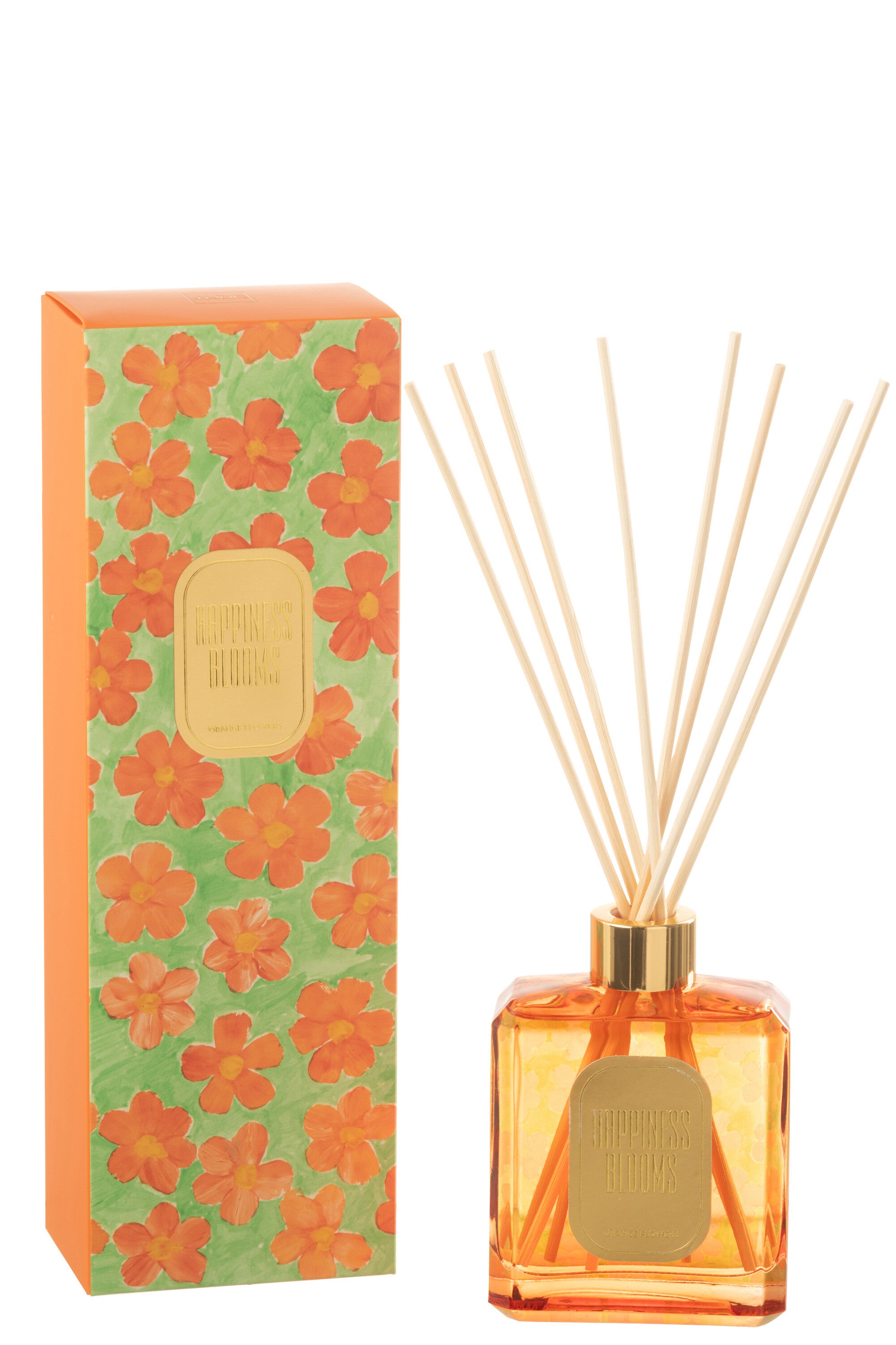 J-Line Geurolie + Stokjes Happiness Blooms – Orange Flowers