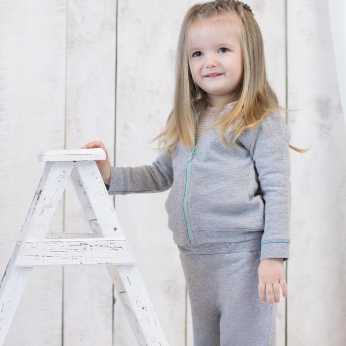 Biologisch Babyjack met Capuchon – Grijs Melange