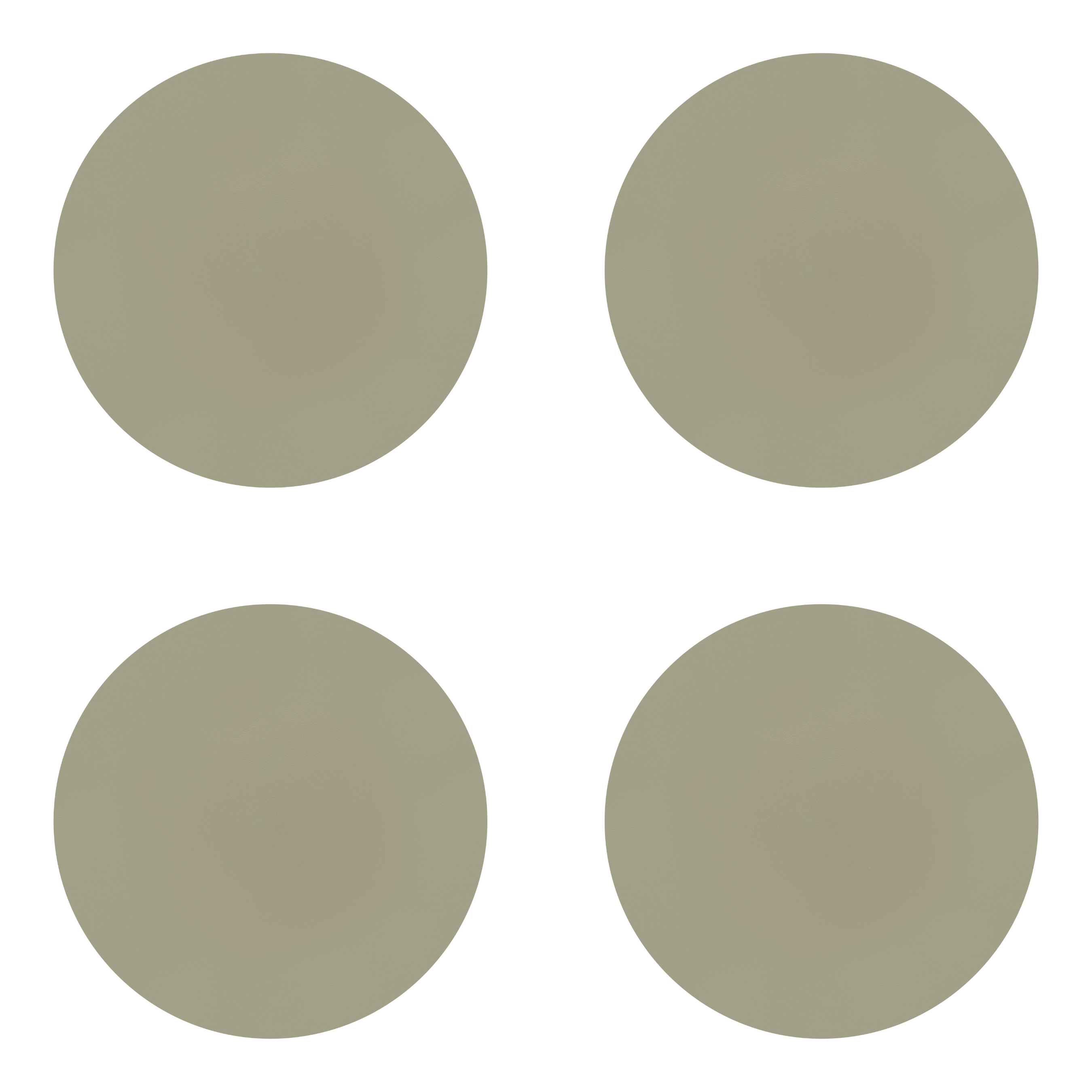 Glasonderzetters TOGO – Set van 4, Taupe