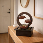 Binnenfontein - Terai - Zen Decor Idee - Kleurrijk ledlicht - Waterstroomcascade - Ontspannend sfeercadeau
