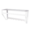 Gorillz Iron Wandkapstok met Hoedenplank – Wit