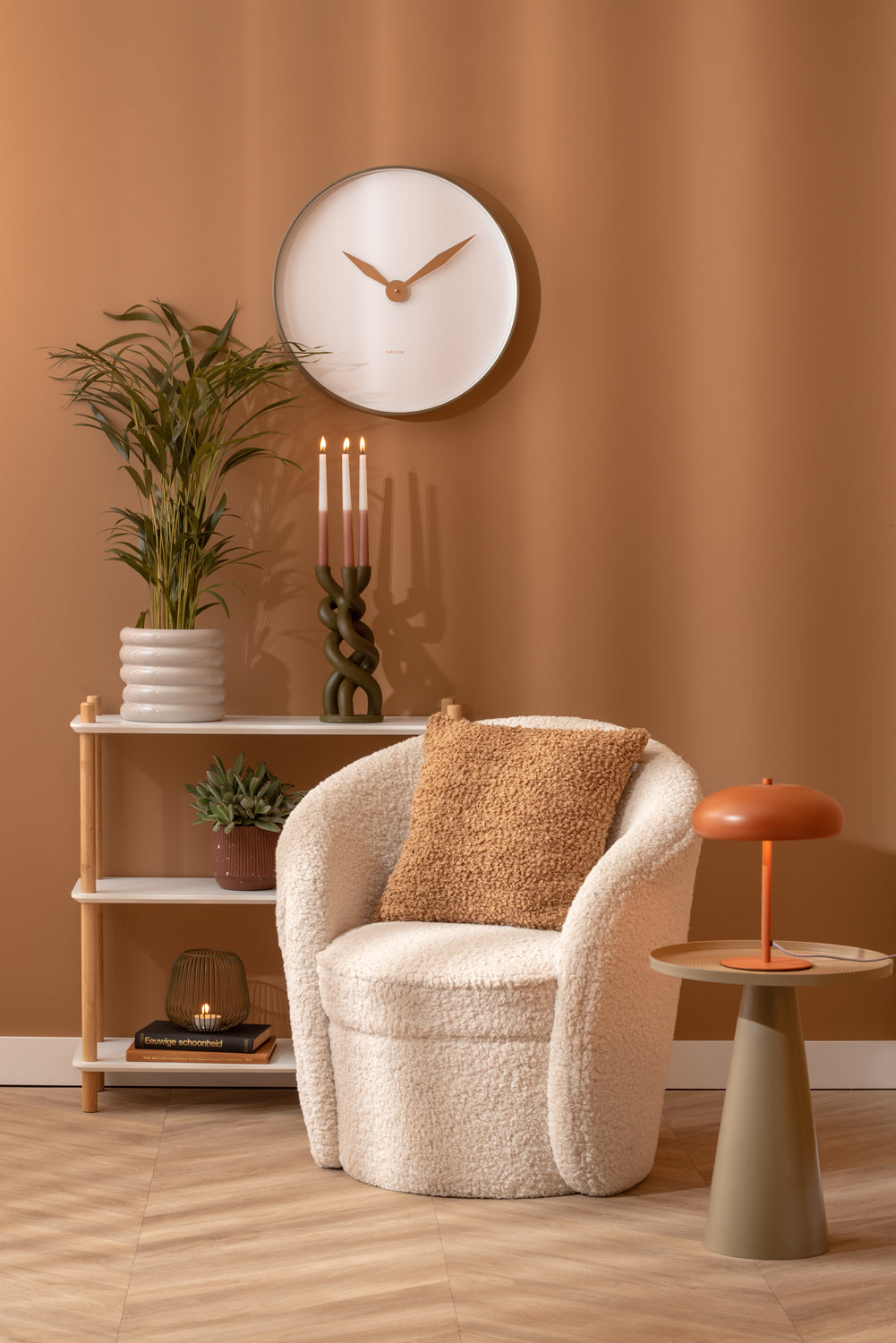 Design Wandklok Albatross – Ø 50 cm - twee uitvoeringen