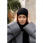 SOPHIE muts - 100% merinowol - zwart