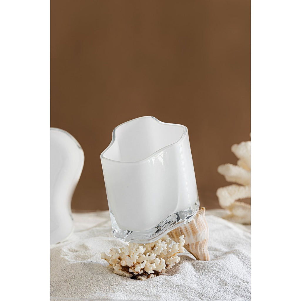 Luxe Designvaas CORAL 13 – Wit | Organisch & Scandinavisch Geïnspireerd