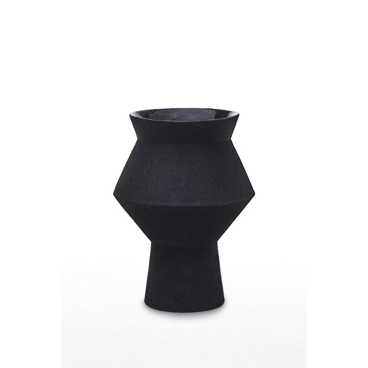 Designvaas CUZCO 27 – Zwart Mat | Sculpturaal & Tijdloos Keramisch Design