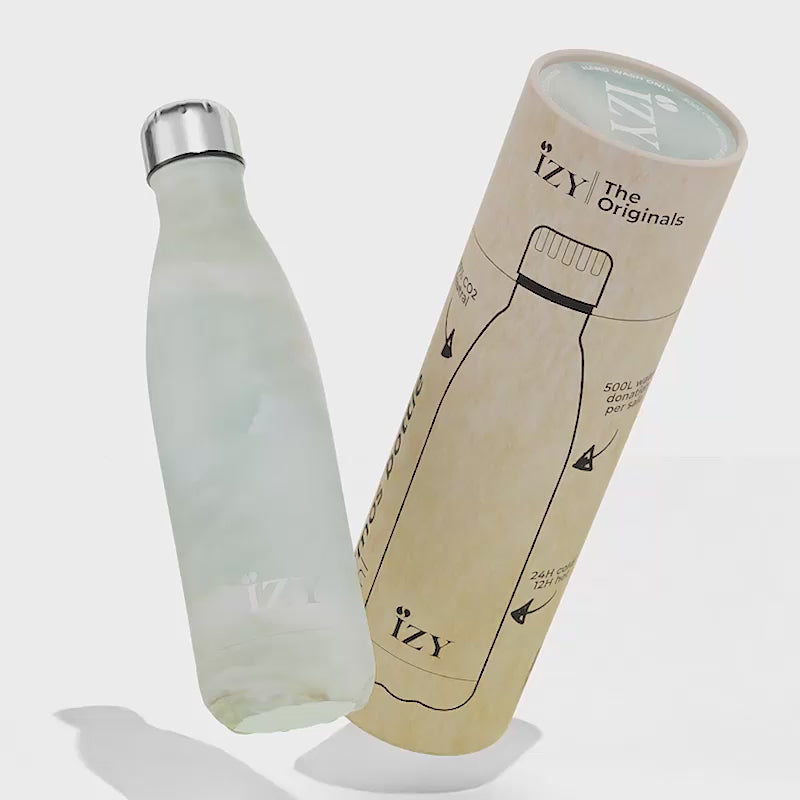 IZY Thermos Bottle – Marble Green – 500ML