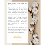 Samimi Amara Luxe Hamamdoek Wit 180x100 cm