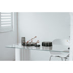 Luxe Designvaas LENOX 30 – Donkergrijs | Tijdloos Kristalachtig Design in 9 mm Glas