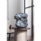 Keramische vaas m. look van rock, trendy natuurlijk design.CHU32ZW