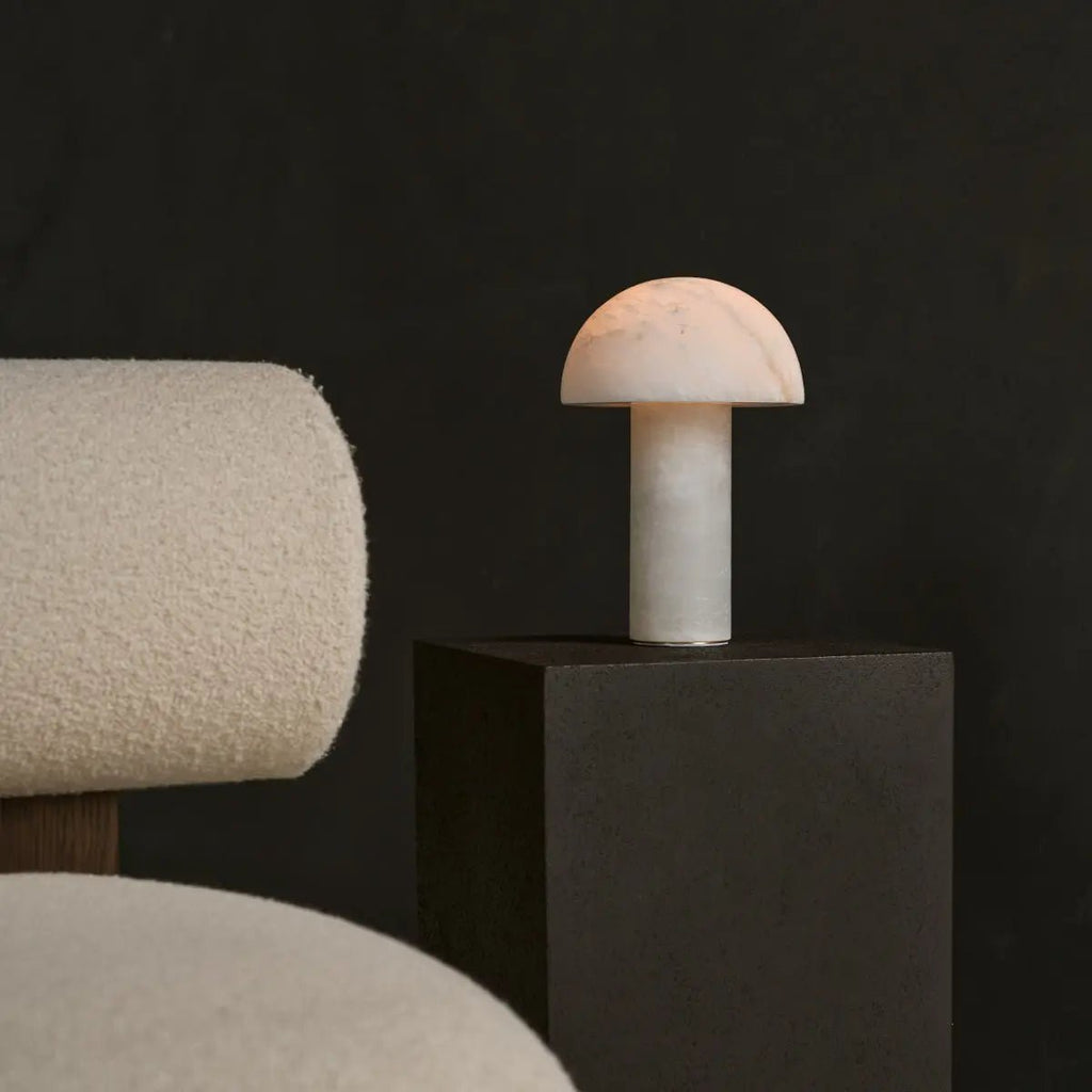 Francesco Stijlvolle Albasten Lamp | Luxe verlichting