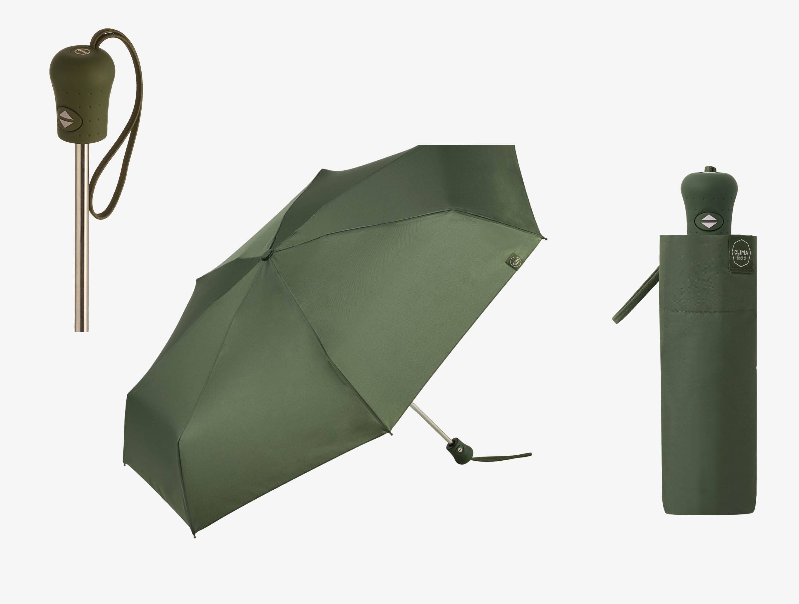 Clima Bisetti Luxe Mini Opvouwbare Paraplu & Parasol – Automatisch Open & Close – UV50+ Bescherming