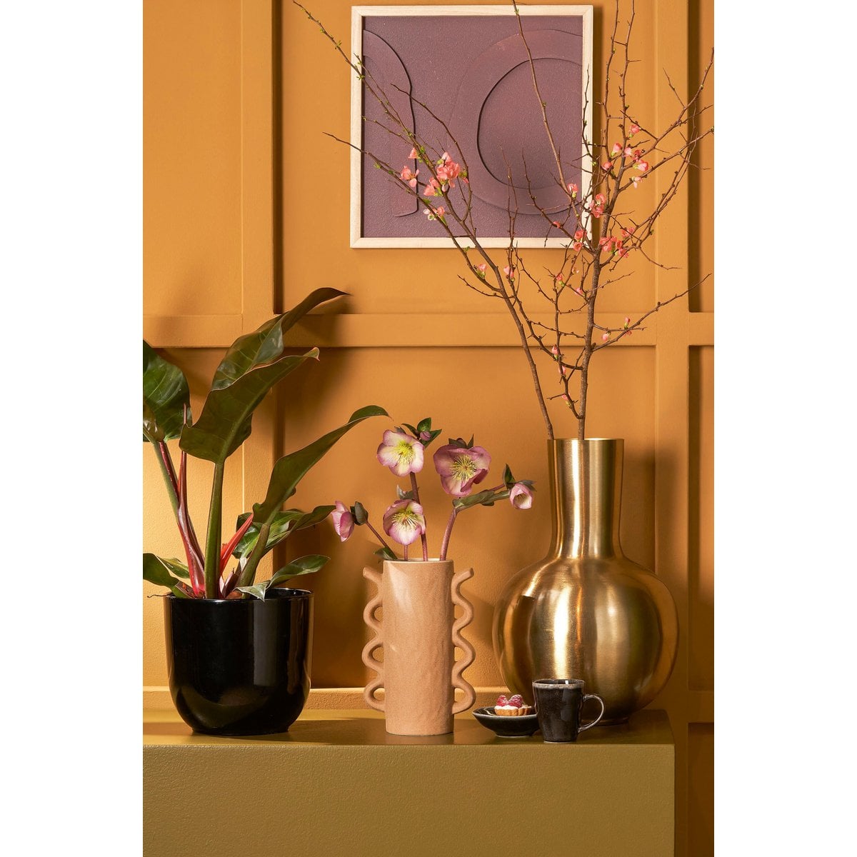 Dara Vaas Goud – Ø 28 x H 42 cm