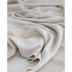 Merino/Cashmere beddeken Ivory Dune – 200 x 220 cm