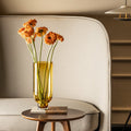 Luxe Designvaas OMAHA 36 – Amber | Tijdloze Cilindrische Elegantie