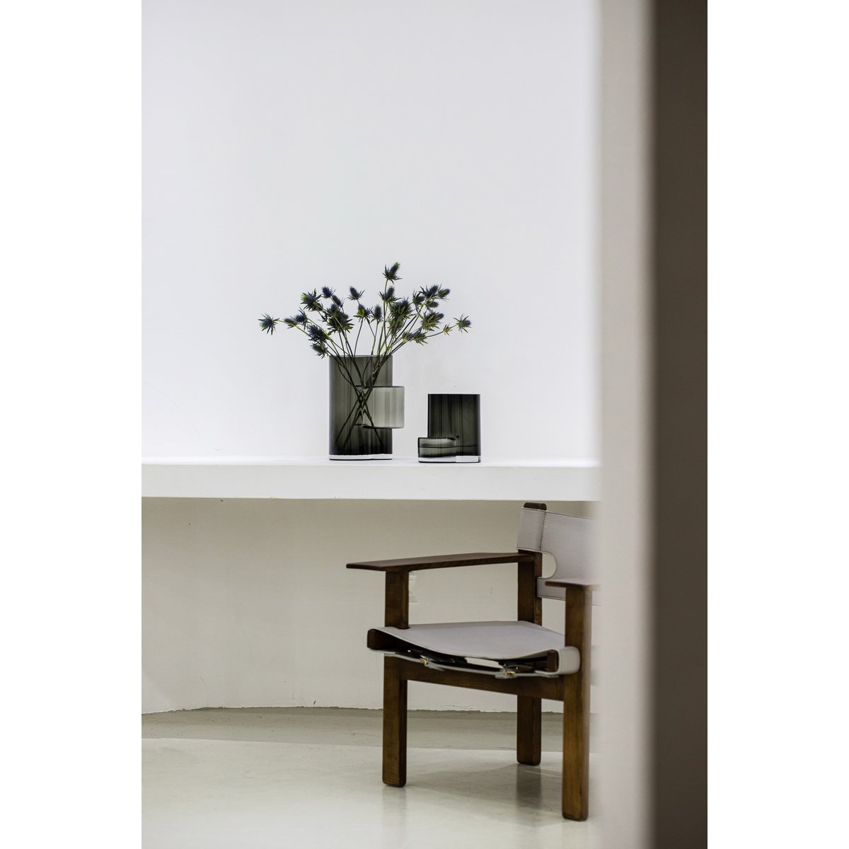 Designvaas FUSIO 20 – Grijs | Constructivistisch & Sculpturaal Design