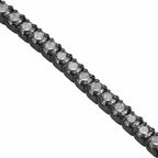 Zwarte armband met witte zirkonen – Luna Negra
