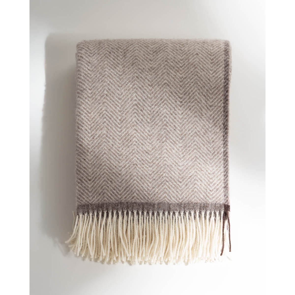 Wollen Gooi Deken Denver – Beige | 100% Nieuw-Zeelandse wol